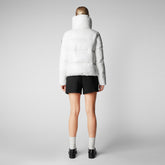 Women's Isla Puffer Jacket in Off White | Save The Duck