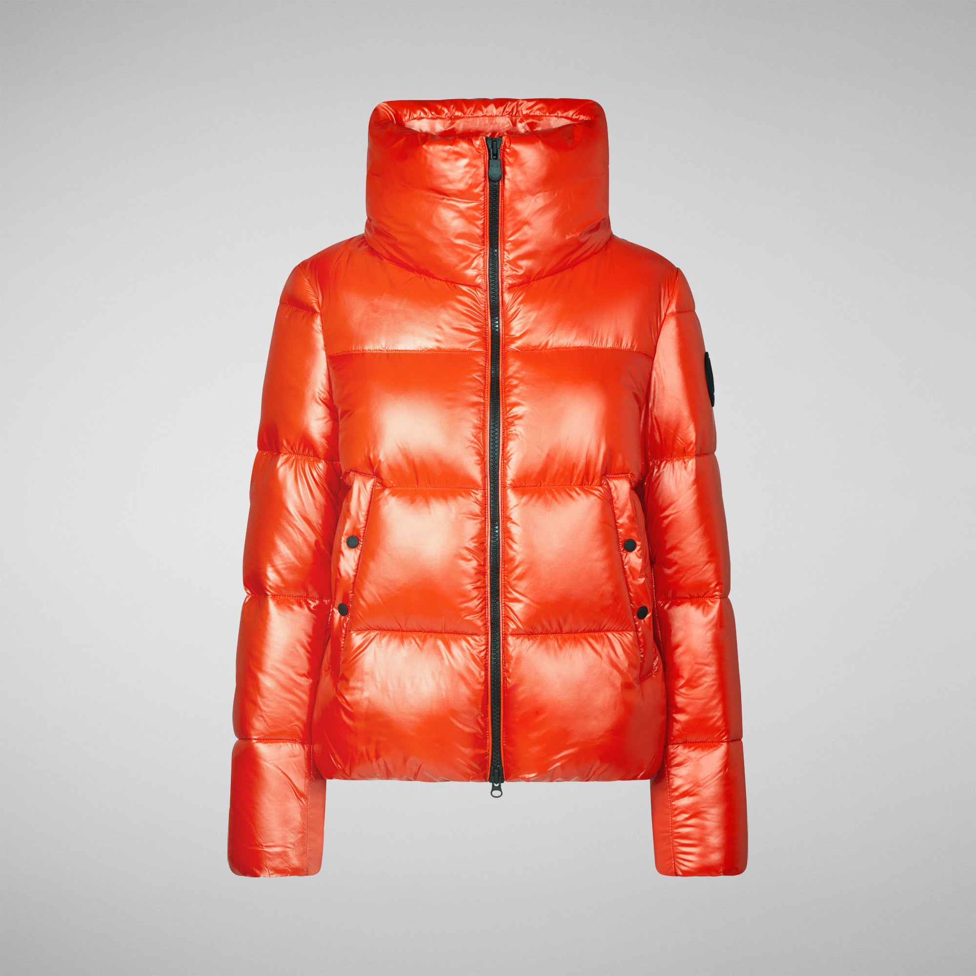 Women's Isla Puffer Jacket in Poppy Red - Save The Duck