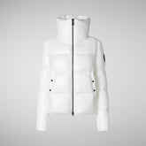 Women's Isla Puffer Jacket in Off White | Save The Duck