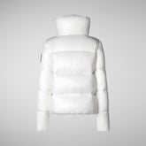 Women's Isla Puffer Jacket in Off White | Save The Duck