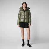 Woman's Isla Puffer Jacket in Laurel Green - Fashion Woman | Save The Duck