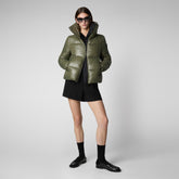 Woman's Isla Puffer Jacket in Laurel Green - Fashion Woman | Save The Duck