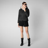 Women's animal free Puffer jacket Ethel in black | Save The Duck