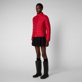 Women's Carly Puffer Jacket in Tango Red | Save The Duck