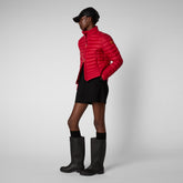 Women's Carly Puffer Jacket in Tango Red - Clothing | Save The Duck