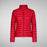 Women's Carly Puffer Jacket in Tango Red | Save The Duck