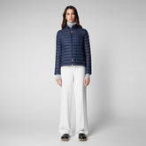 Women's Carly Puffer Jacket in Navy Blue - Women's Jackets | Save The Duck