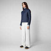 Women's Carly Puffer Jacket in Navy Blue | Save The Duck