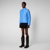 Women's Carly Puffer Jacket in Cerulean Blue | Save The Duck