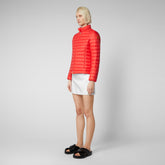 Women's Carly Puffer Jacket in Jack Red | Save The Duck