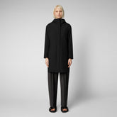 Women's Maya Raincoat in Black - All Save The Duck Products | Save The Duck