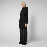 Women's Maya Raincoat in Black - All Save The Duck Products | Save The Duck