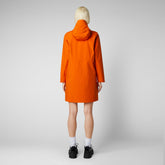 Women's Maya Raincoat in Amber Orange | Save The Duck