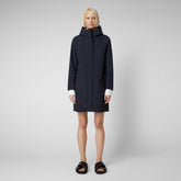 Women's Maya Raincoat in Blue Black - Rainy Collection | Save The Duck