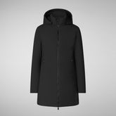 Women's Hooded Coat Rachel in Black | Save The Duck