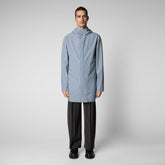 Men's Dacey Hooded Raincoat in Rain Grey - Rainwear | Save The Duck