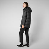 Women's Hooded Reversible Jacket Bridget in Black | Save The Duck