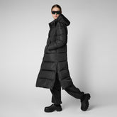 Women's Colette Coat with Detachable Hood in Black | Save The Duck