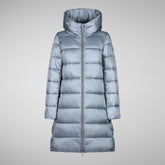 Women's Lysa Hooded Puffer Coat in Pine Green | Save The Duck