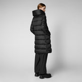 Women's Lysa Hooded Puffer Coat in Black - Lightweight Puffers for Women | Save The Duck