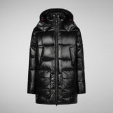 Men's Christian Hooded Puffer Coat in Brown Black | Save The Duck