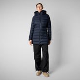 Women's Animal free Puffer Jacket Joanne in blue black | Save The Duck