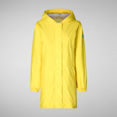 Women's Fleur Hooded Raincoat in Dusty Olive | Save The Duck