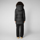 Women's Erin Hooded Puffer Coat in Black - RECY Collection | Save The Duck