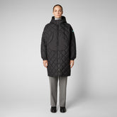 Women's Valerian Puffer Coat in Black - Recycled Styles | Save The Duck