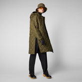 Women's Valerian Puffer Coat in Sherwood Green | Save The Duck
