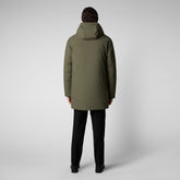 Manteau à capuche Phrys pour homme en vert noir | Sauvez le canard