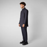 Man's coat sam in blue black | Save The Duck