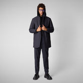 Man's coat sam in blue black - Man bureau | Save The Duck