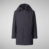 Man's coat sam in blue black | Save The Duck