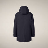 Men's Coat Sid in Blue Black - Men's Raincoats | Save The Duck