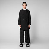 Women's Orel Coat in Black - Rainy Collection | Save The Duck