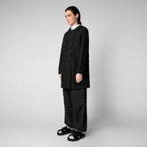 Women's Orel Coat in Black - All Save The Duck Products | Save The Duck