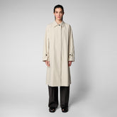 Women's Zola Coat in Shore Beige - Recycled Collection | Save The Duck