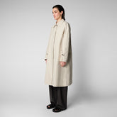 Women's Zola Coat in Shore Beige - GRIN Collection | Save The Duck