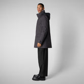 Man's coat Ambrose in grey melange - Man bureau | Save The Duck