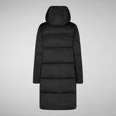 Woman's animal free puffer jacket Sibyl in black | Save The Duck