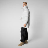 PETUNIA : MANTEAU SAVE THE DUCK WOMAN en EDEL en GRIS BROUILLARD - Fashion Woman | Sauvez le canard