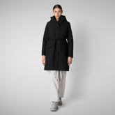 NOELLE : MANTEAU FEMME SAVE THE DUCK en GRIN en noir - Fashion Woman | Sauvez le canard