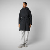 NOELLE : MANTEAU FEMME SAVE THE DUCK en GRIN en BLEU NOIR - Fashion Woman | Sauvez le canard