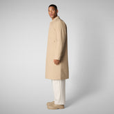 Men's coat Preston in stardust beige - Raincoats for Men | Save The Duck