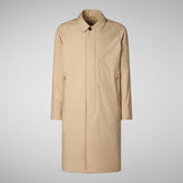 Men's coat Preston in stardust beige | Save The Duck