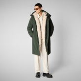 Men's hooded parka Killian in land green - Mens' Fashion Collection | Save The Duck