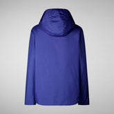 NIAZ : MANTEAU FEMME SAVE THE DUCK en MIRO en BLEU GENTIANE | Sauvez le canard