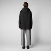 Men's Benjamin Coat in Black - Spring Summer 2024 Men's Collection | Save The Duck
