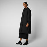 Women's Raincoat Zoey in Black - Woman bureau | Save The Duck